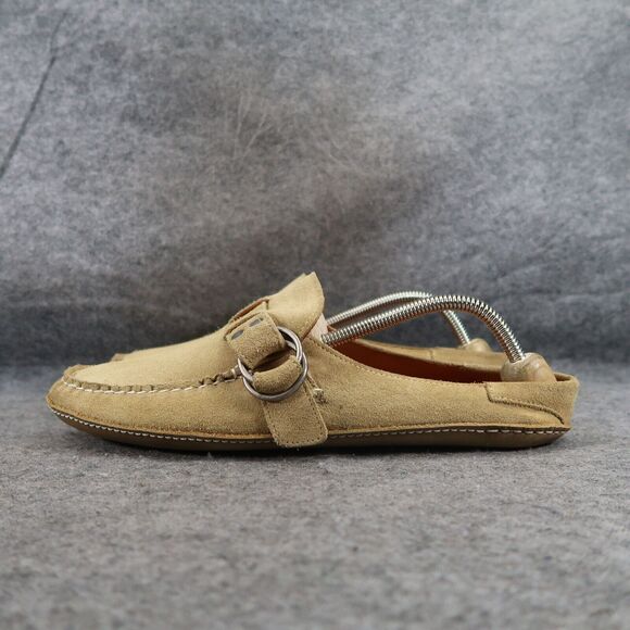 Quoddy Shoes Womens 10.5 Slip On Ring Mule Leather Handcrafted Fashion Comfort - Picture 3 of 15